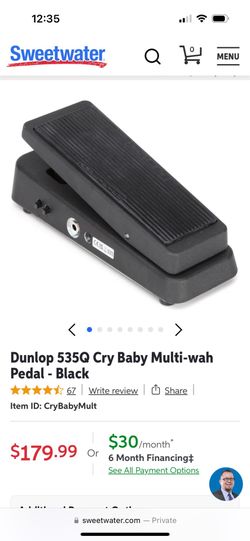 DUNLOP 535Q Cry Baby Multi-Wah Guitar Pedal