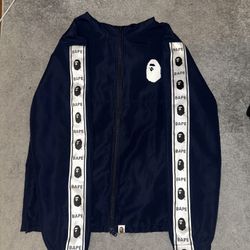 Bape Navy Windbreaker 2018