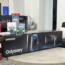 49” Samsung Odyssey 1000r Curved Dual Qhd 240hz 1ms Monitor 