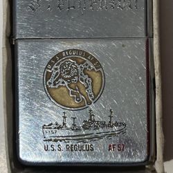 Vintage Zippo Lighter USS Regulus AF-57