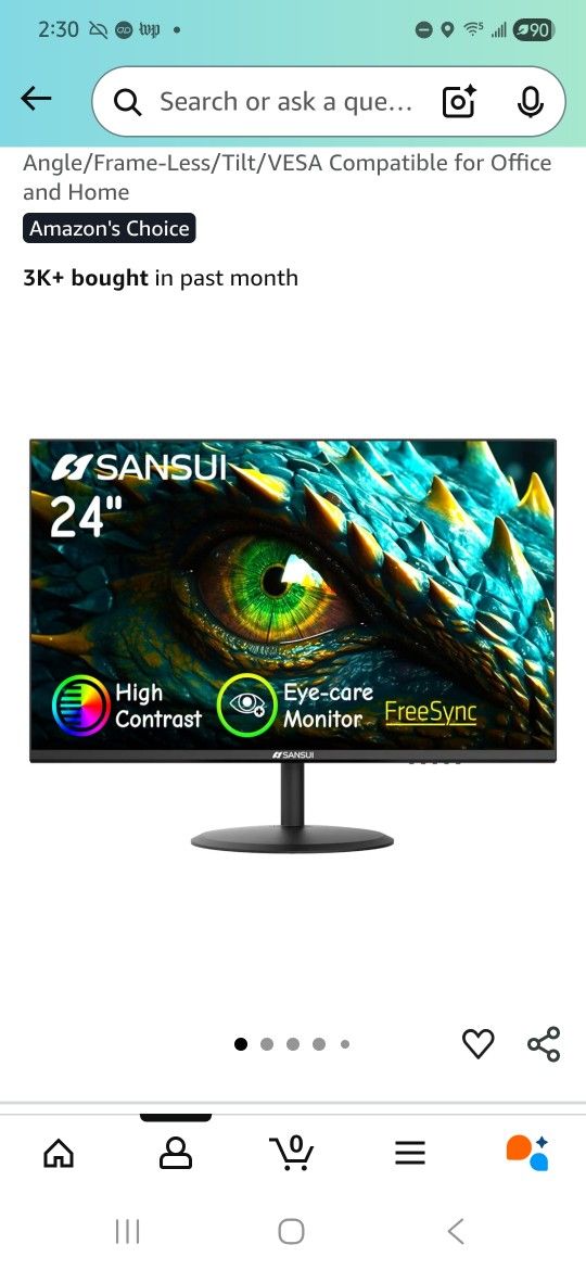 24 Inch Computer Monitor (New In Box) 