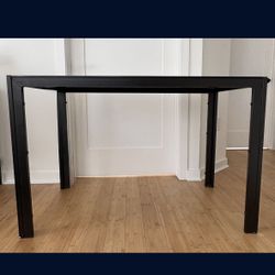 Black Tempered Glass Living Room Kitchen Table