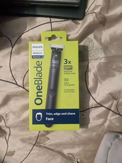 Philips Norelco oneblade 3x beard and stubble comb USB a rechargeable comfortable not too close trim edge and shave face