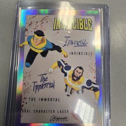 Keepsake Holo Numbered Invincible and Immortal Dual Signagraph