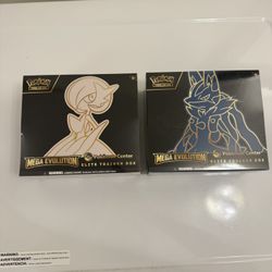 Pokemon Center Mega Evolution Gardevoir & Lucario ETB Bundle (BOTH ETBS)