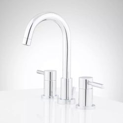 Edenton Two Handle Widespread Bathroom Sink Faucet in Polished Chrome