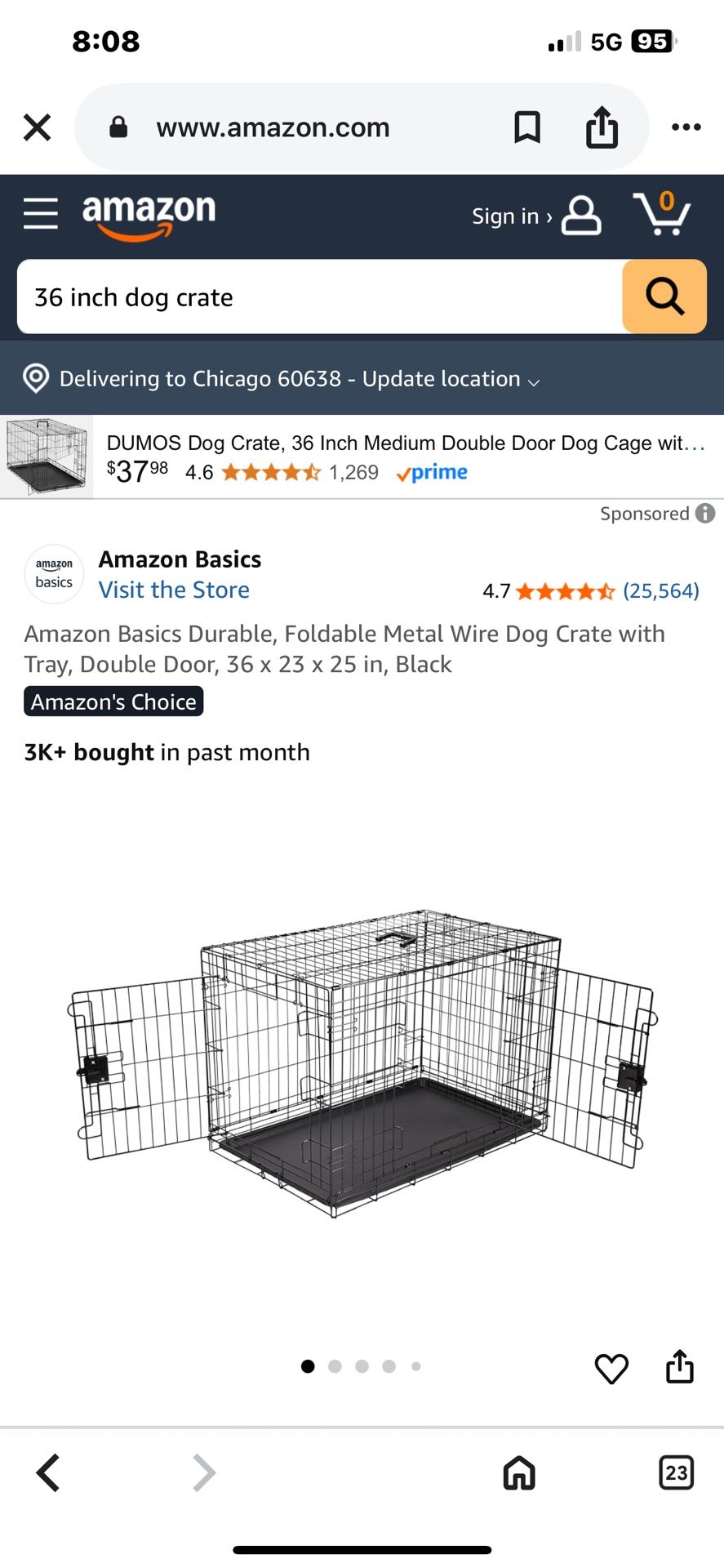 36 Inch Dog Crate