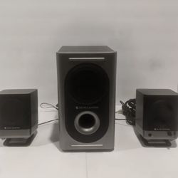 Altec Lansing 221 - 3 Piece Amplified Computer Desktop Speaker System (tested) Black