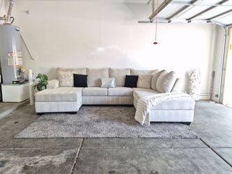 Free Delivery - 2 Piece Sectional with Double Chaise