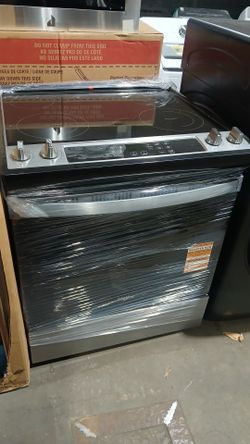 Slide in electric range