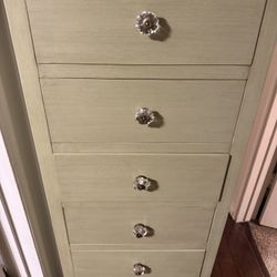 Sage Green Tall Dresser (Great Condition)