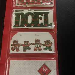 Vintage Christmas Card Tags