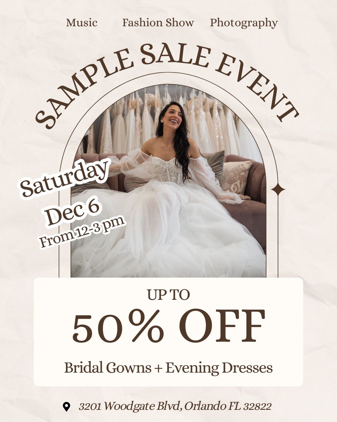 Sample Sale Saturday 6 