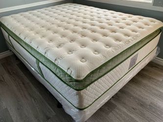 Full Organic Elite Superior Hybrid Cool Gel Memory Foam Pillow Top 14inch Mattress!!