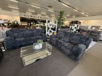 Manual Recliner Sofa And Loveseat Set 