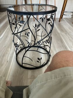 Glass End Table