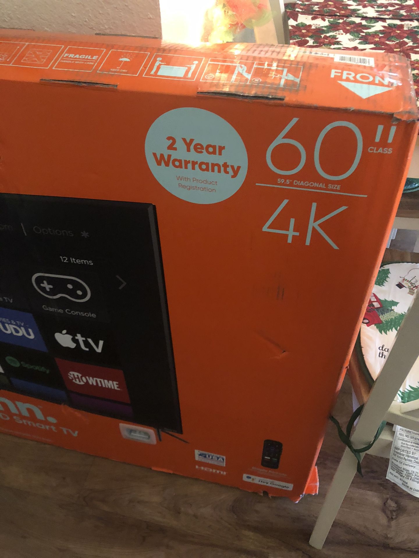 60 Inch Roku TV 4kUHD NEW IN BOX