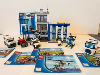 LEGO City Police Huge Lot - Station 60047, Transporter 60043 & Truck 60044 (Read Description)