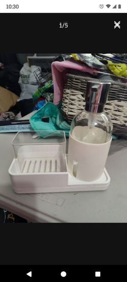 Soap dispenser with caddy from target $8