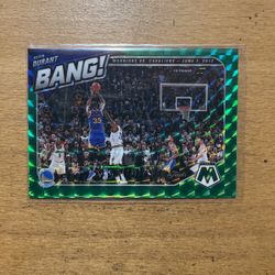 2021 MOSAIC KEVIN DURANT GREEN BANG CARD 