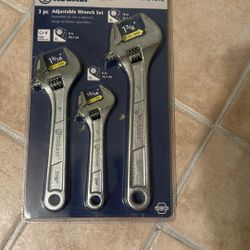Kobalt Adjustable Wrench Set 3 -Piece $18