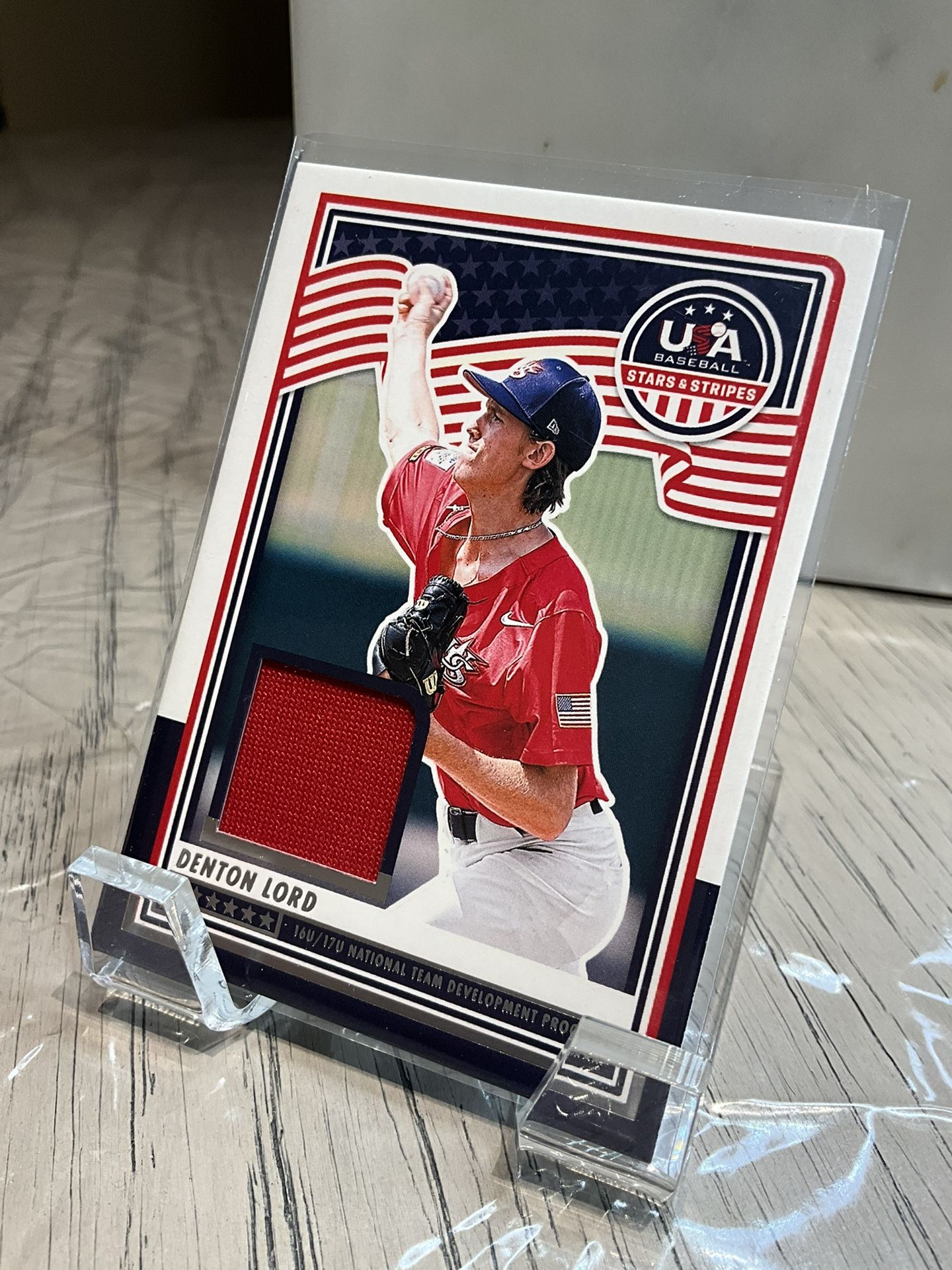 2025 panini star and stripes denton lord relic