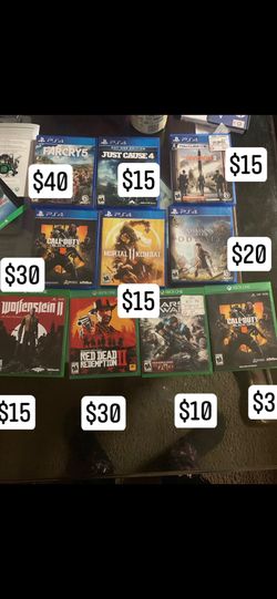 Xbox One And ps4 games