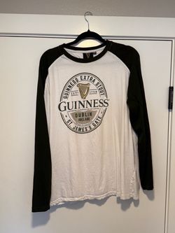Guinness baseball style long sleeve.