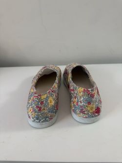 Floral slip on shoes