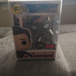 Black & Gold Suited Spider-Man Funko Pop Limited Chase (Glow)