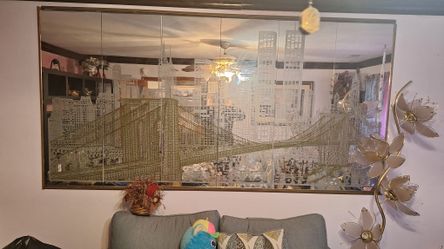 Picture Mirror NewYork Skyline with Twin Towers