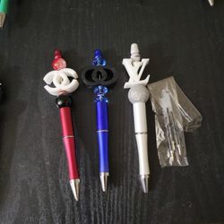 Beaded Pens (Red, White, and Blue) ( Designer)