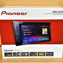 Pioneer Double Din Car Stereo System DVD CD Am Fm Bluetooth USB Aux 13-Band EQ AVH-241EX 🚨 Payment Options Available 🚨 No Credit Needed 🚨 