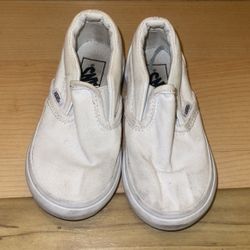 Size 6 In Little Kids White Vans 