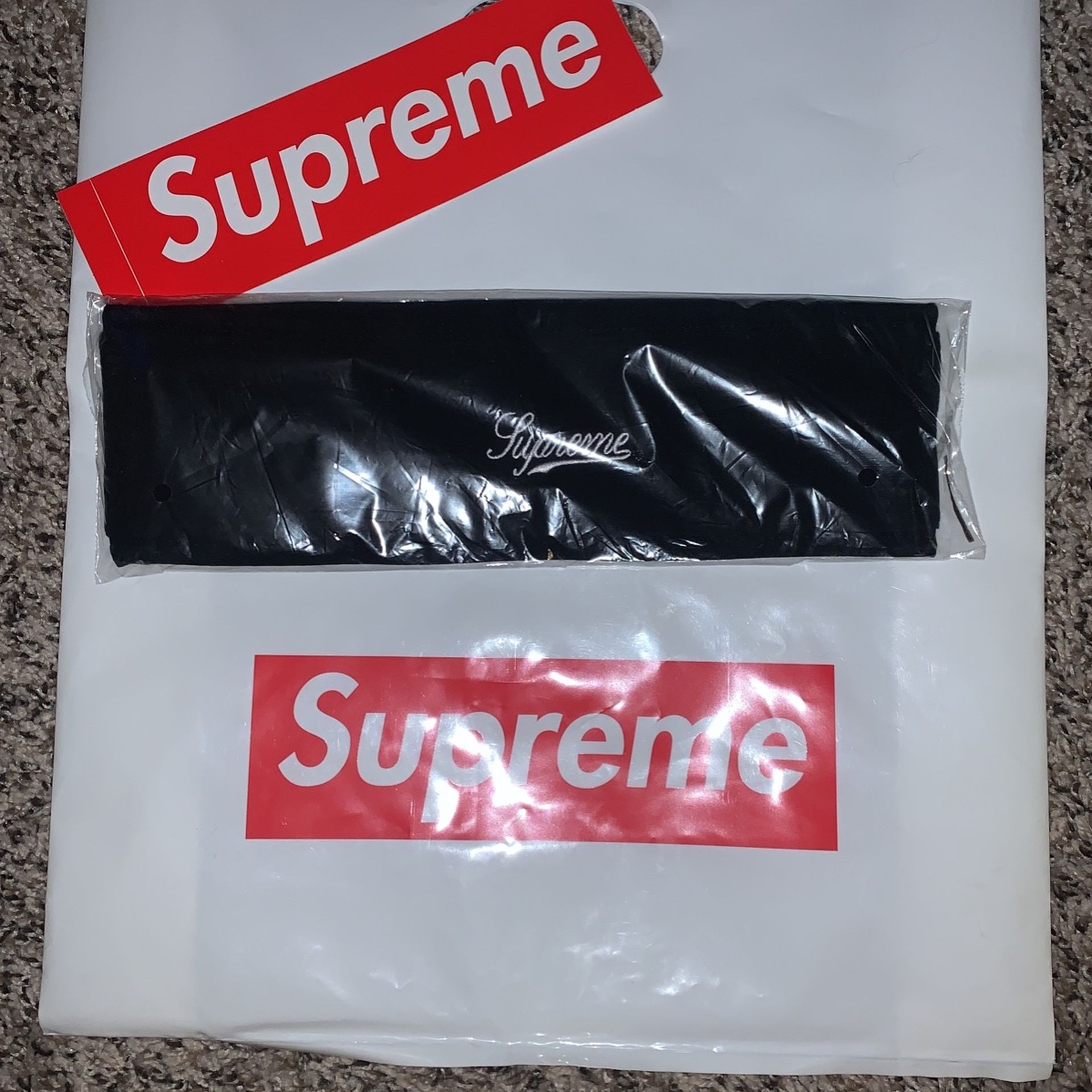 Black Supreme Headband 2017