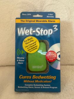 Wet-Stop3 - Use Bonus CD ROM "The Complete Bedwetting " Vibrating & Sound Alarm Wet-Stop Cures Bedwetting Without  medicine