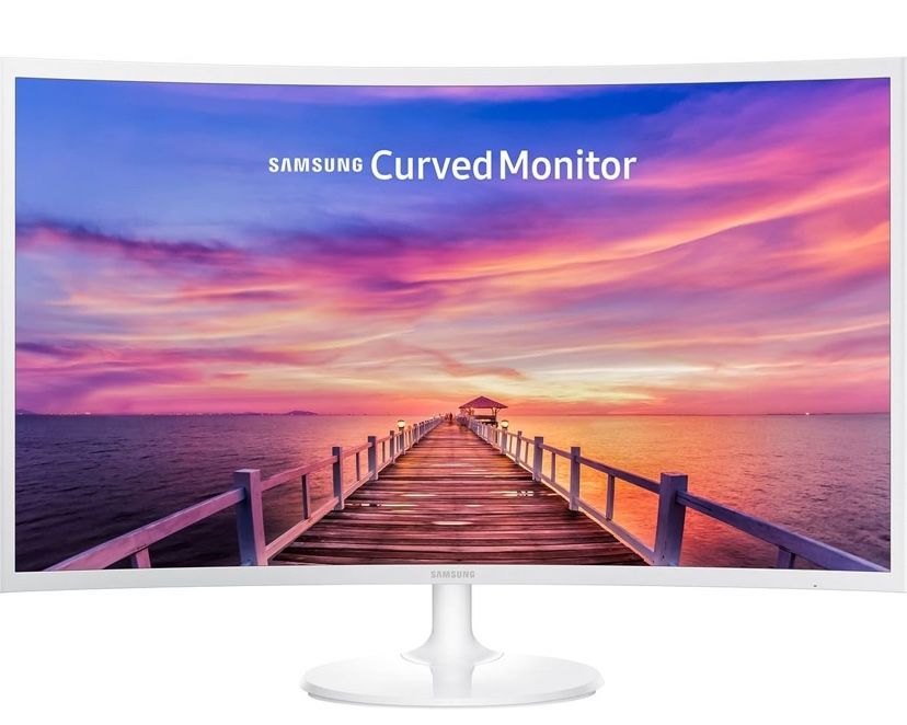 Samsung 32 Inch Curved Screen Monitor - LC32F391FWNXZA - White