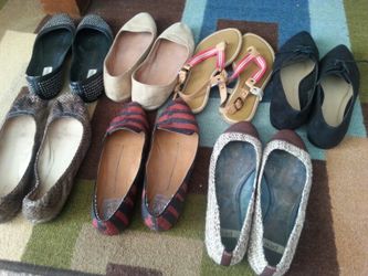 7 pairs/flats and sandals..All for $27