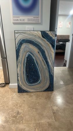Resin and Crystals art