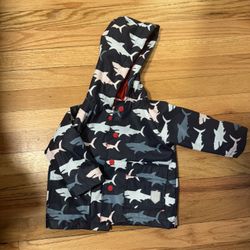 Hatley 9-12 Month Color Changing Shark Rain coat