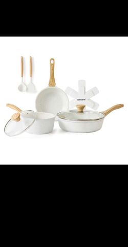 Ceramic Non Stick Pots and Pans 10 pcs