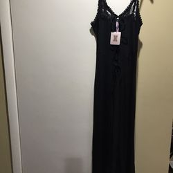 Sleep  Wear, A Peak Behind The Lace Maxi Slip Size L