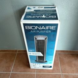 💯 Brand New Bionaire Germ Reducing UV Power HEPA-Type Air Purifier with Permanent Filter