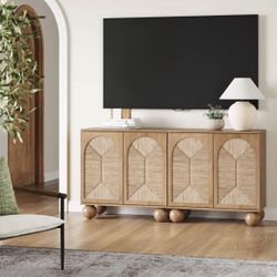 Nathan James Sea Grass Arched Tv Console