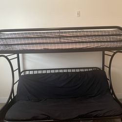 Black Futon bunk bed