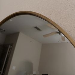 Gold Round Mirror 
