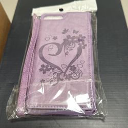 Wallet Case With Heart Design For iPhone 7 Plus Or iPhone 8 Plus