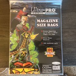 Magazine Size Bags 100 Pk Ultra Pro