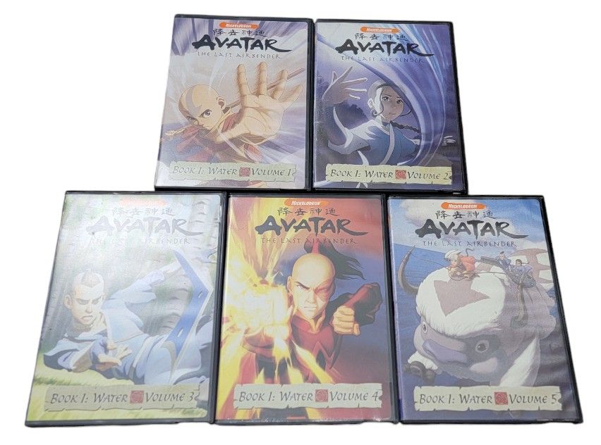 Nickelodeon AVATAR The Last Airbender Book 1 Volume 1-5 DVD