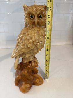 Large Owl Candle 12.5”H 
